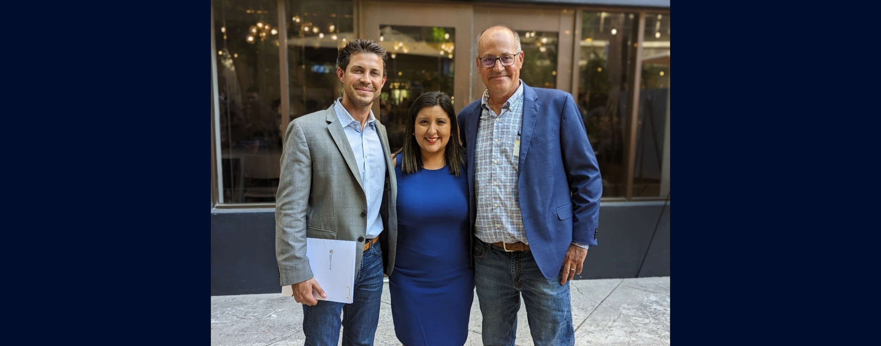 Land O’Lakes member-owners Jared Fernandes and Preston Fernandes with California State Senator Melissa Hurtado (SD-16).